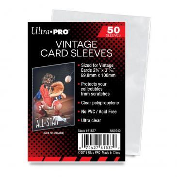 Ultra-pro Soft Sleeves Vintage Cards 50pk Goat's Card Breaks Ultra-pro Soft Sleeves Vintage Cards 50pk Goat's Card Breaks